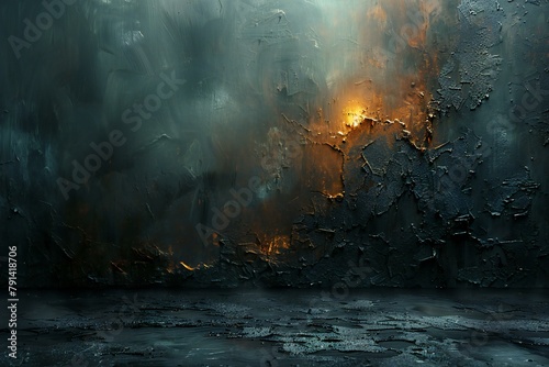 Grunge background with smoke and light, rendering