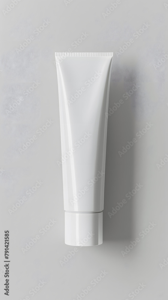 Blank white cosmetic cream tube mockup isolated on background. Hand cream tube Blank white cosmetic cream tube mockup isolated on background. Hand cream tube