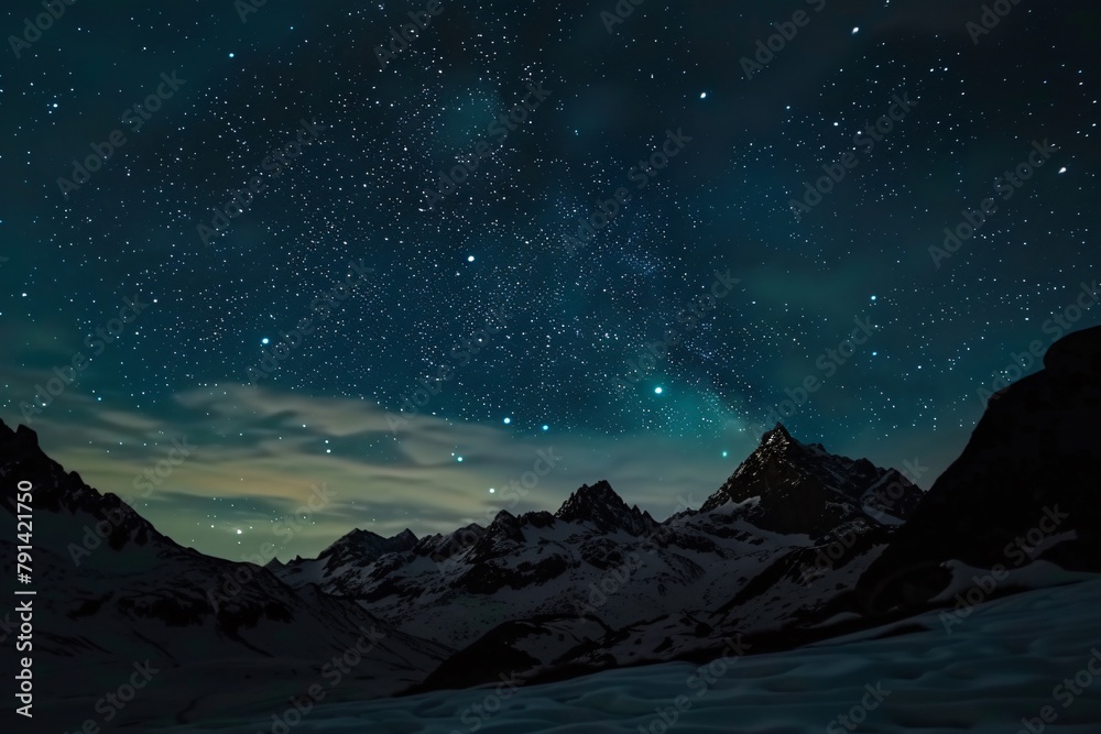 Starry night sky. Night sky over mountains, dramatic, heavenly, peaceful, alpine, stargazing. Starry night sky. Night sky over mountains, dramatic, heavenly, peaceful, alpine, stargazing.