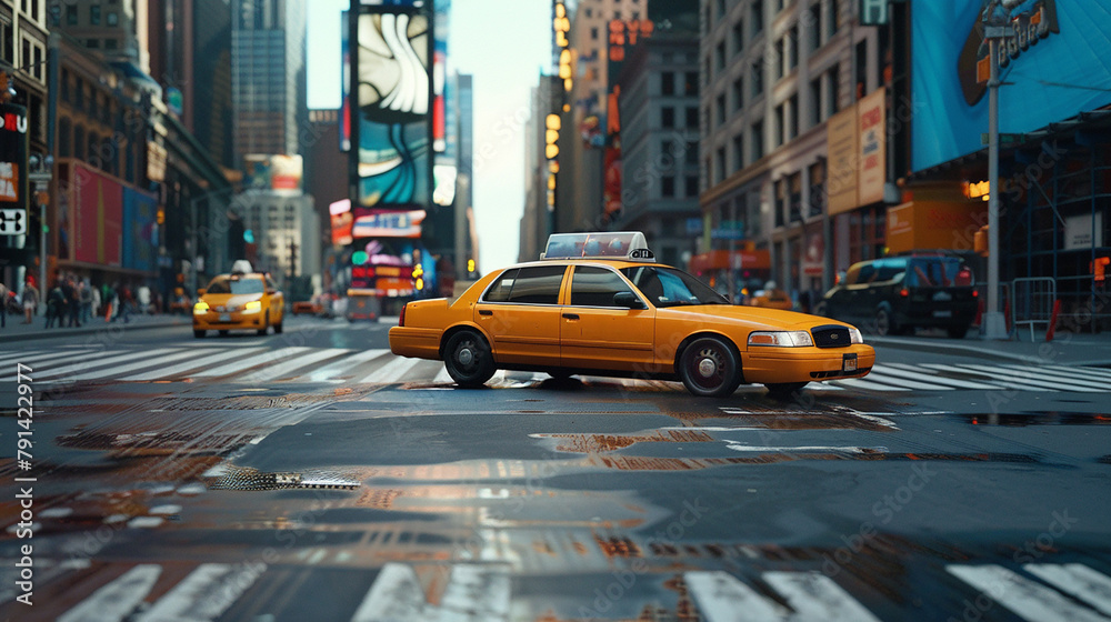 Urban Symphony: Yellow Taxis and the Dynamic Streets of NYC Urban Symphony: Yellow Taxis and the Dynamic Streets of NYC