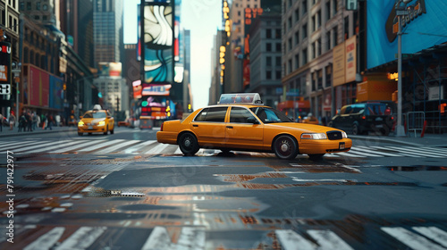 Urban Symphony: Yellow Taxis and the Dynamic Streets of NYC