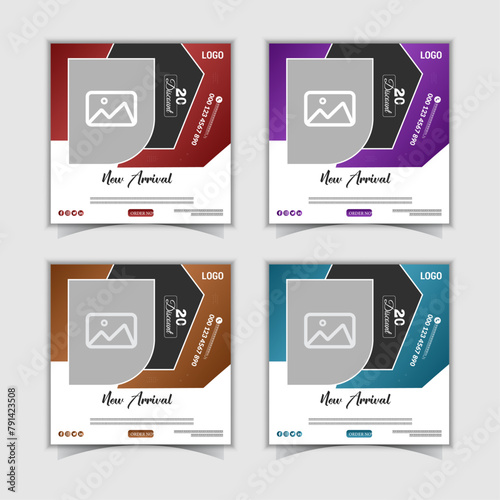 Modern Fashion Social Media post Template