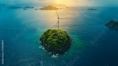 Importance of Renewable Energy for a Sustainable Environment and Environmental Conservation. Concept Sustainable Energy, Renewable Resources, Environmental Conservation, Eco-Friendly Practices photo