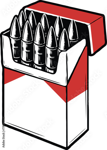 Pack of bullet cigarettes