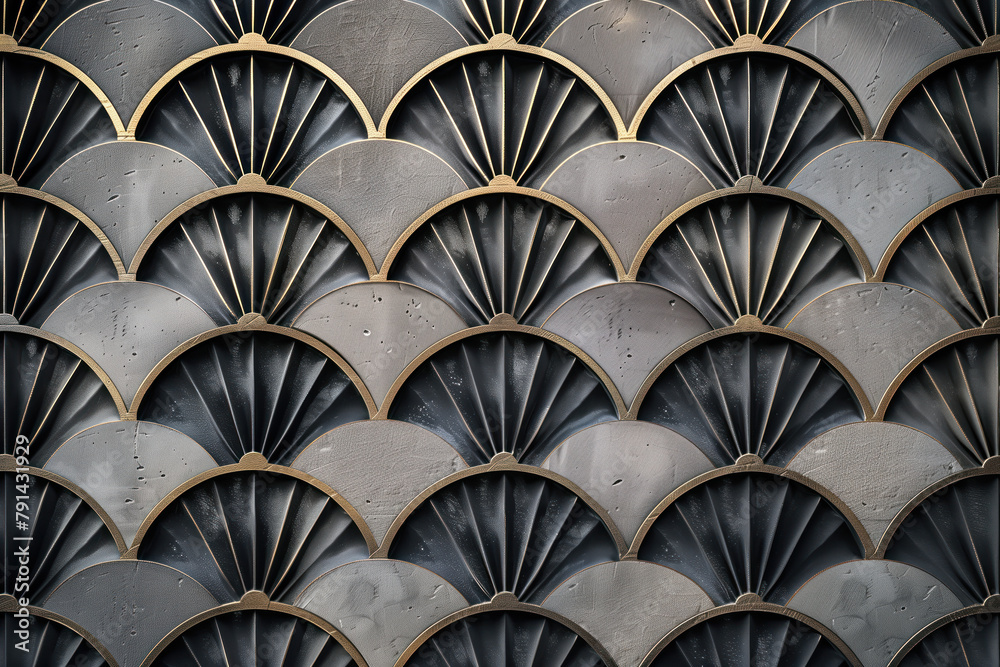 Sophisticated abstract 3d pattern. Japanese and Scandinavian style. Art deco. Background image. Created with Generative AI technology. Sophisticated abstract 3d pattern. Japanese and Scandinavian style. Art deco. Background image. Created with Generative AI technology.