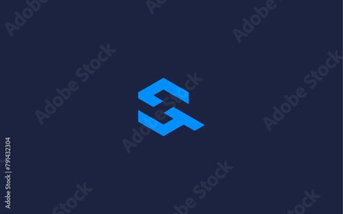 letter qs with hexagon logo icon design vector design template inspiration