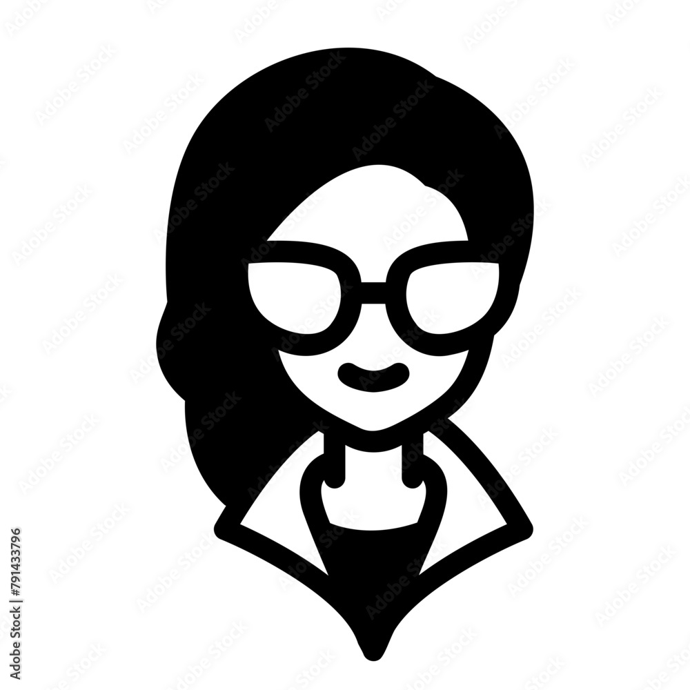 teacher glyph icon