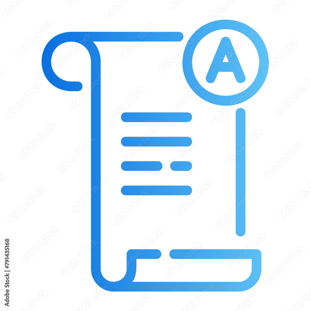 exam gradient icon exam gradient icon