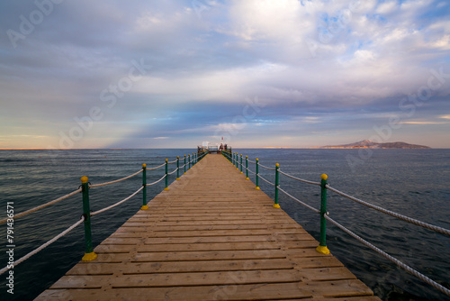 View of the coast of the Red Sea at Sharm El Sheikh resort