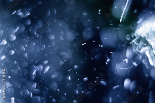 Abstract background - bubbles in dark water. © Vladimir Arndt