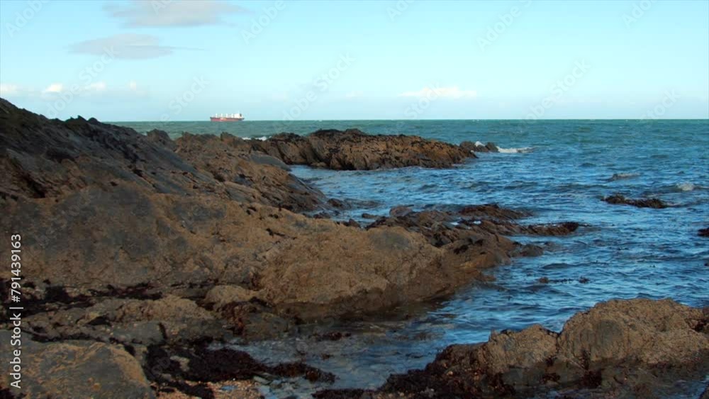Wde shot of waves was they violently crash on rocks on the Irish coastline. Filmed on a windy day.
Produced in 4K, 60 frames per second and with Rec709 color space. Wde shot of waves was they violently crash on rocks on the Irish coastline. Filmed on a windy day.
Produced in 4K, 60 frames per second and with Rec709 color space.