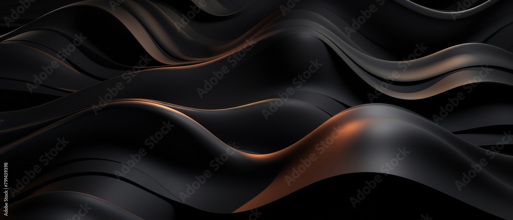Flowing dark 3D prisms in a tech river pattern, minimalist style Flowing dark 3D prisms in a tech river pattern, minimalist style