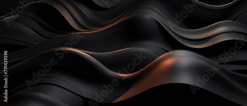 Flowing dark 3D prisms in a tech river pattern, minimalist style