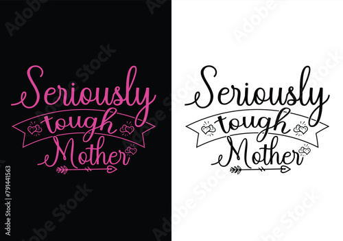 Happy Mother's Day T-shirt And SVG Design Bundle. Mom Mama Mommy Motivational Inspirational SVG