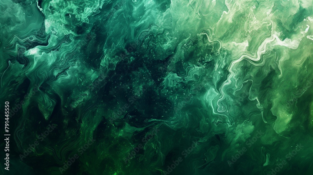 A Green Marble Texture Background.