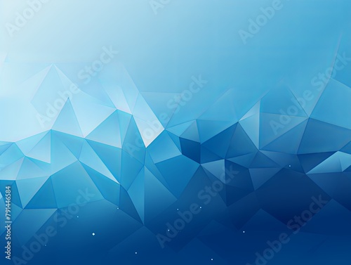 Blue abstract background with low poly design, vector illustration in the style of blue color palette with copy space for photo text or product, blank empty copyspace