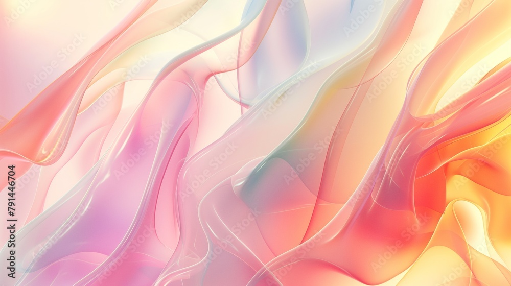 A Seamless Pattern With Abstract Pastel Wave. A Seamless Pattern With Abstract Pastel Wave.