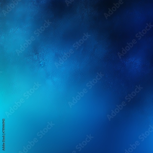 Blue and blue colors abstract gradient background in the style of, grainy texture, blurred, banner design, dark color backgrounds, beautiful with copy space for photo text or product, blank empty copy © Lenhard