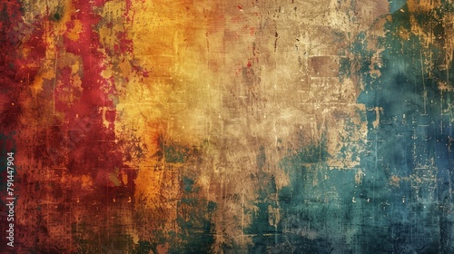 Grunge distressed background in abstract colors