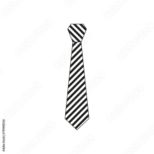 Tie icon vector. Necktie illustration sign. Cravat symbol or logo.