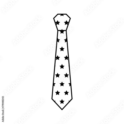 Tie icon vector. Necktie illustration sign. Cravat symbol or logo.