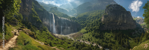 Gavarnie Falls, The Majestic Waterfall of the Pyrenees in France photo