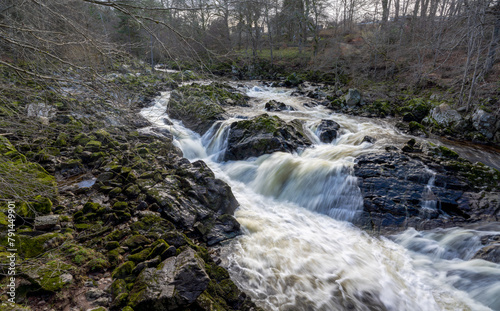 Falls of Feugh, waterfalls near Banchory in Aberdeenshire, Scotland