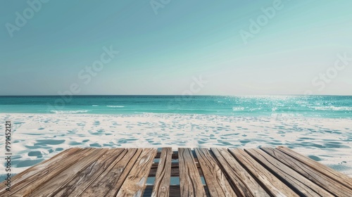 Serenity on the shore  A tranquil beach scene with soft white sands and sparkling turquoise waters