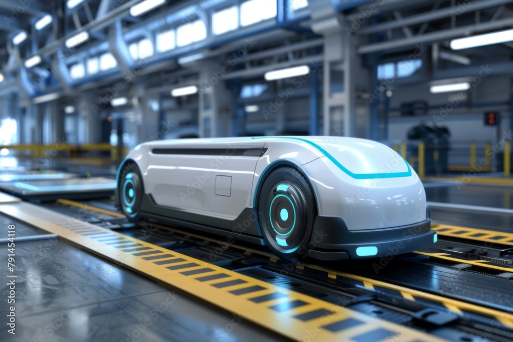 Obraz premium driverless transport robots