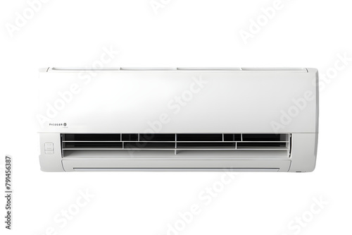 White air conditioner isolated on transparent background
