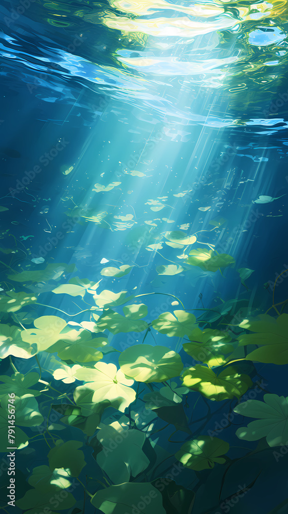 Fototapeta premium serene underwater scene
