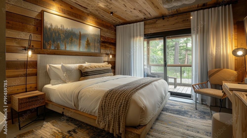 A peaceful haven tucked away from the hustle and bustle with decor inspired by the wilderness and a surround sound experience that brings the tranquility of nature into 2d flat cartoon. A peaceful haven tucked away from the hustle and bustle with decor inspired by the wilderness and a surround sound experience that brings the tranquility of nature into 2d flat cartoon.
