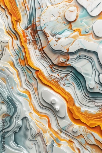 Abstract marble mural wallpaper  Generative AI