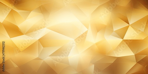 Gold abstract background with low poly design, vector illustration in the style of gold color palette with copy space for photo text or product, blank empty copyspace. 