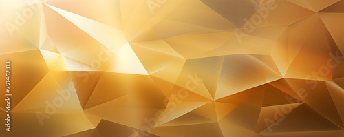 Gold abstract background with low poly design, vector illustration in the style of gold color palette with copy space for photo text or product, blank empty copyspace. 