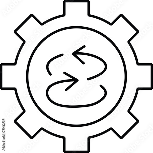 Processing Vector icon which can easily modify or edit