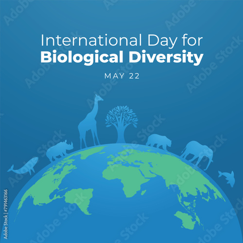 vector graphic of International Day for Biological Diversity ideal for International Day for Biological Diversity celebration.