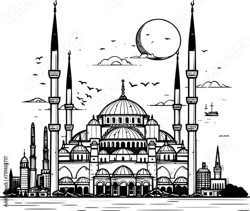 Minimalistic Line Quality Design of Istanbul, Clean and Simple