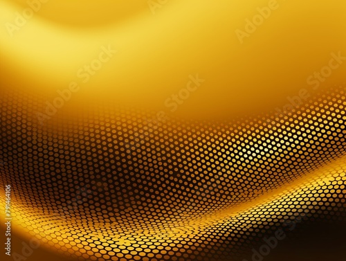 Gold background with a gradient and halftone pattern of dots. High resolution vector illustration in the style of professional photography. High definition and high detail with high quality and high c