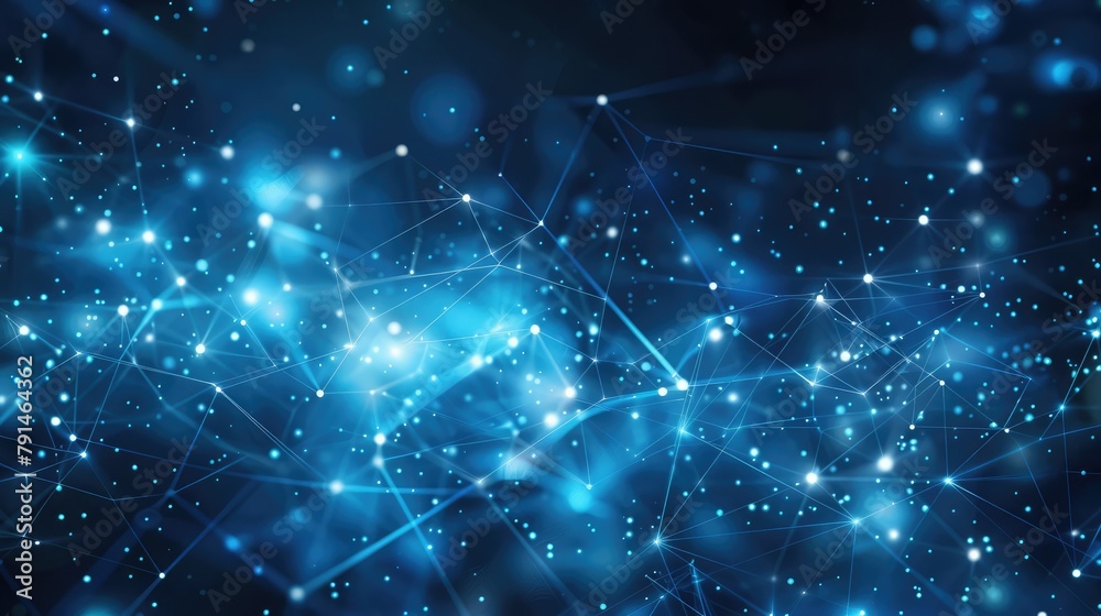 Obraz premium Technology Network Background.