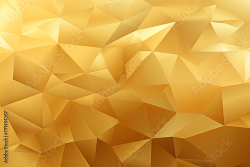 Gold abstract background with low poly design, vector illustration in the style of gold color palette with copy space for photo text or product, blank empty copyspace