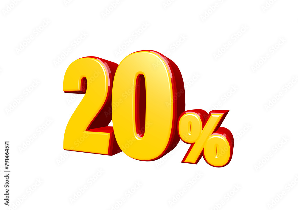 20 percent off discount 3d text png 20 percent off discount 3d text png
