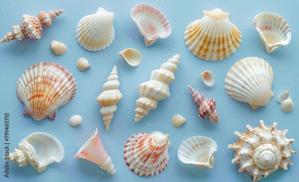 Seashells as background Seashells as background