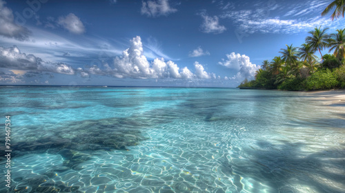 tropical island in the sea