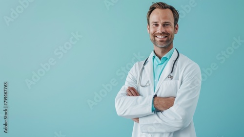 A Confident Smiling Male Doctor photo