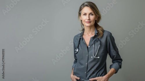 Confident Mature Female Doctor.