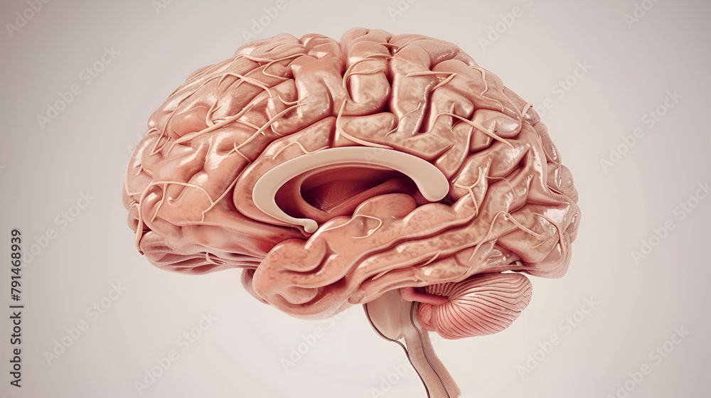 Human brain lobes anatomy, cross section, brain's Two Hemispheres work ...