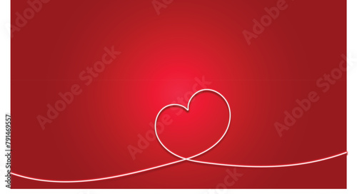 Red background with heart