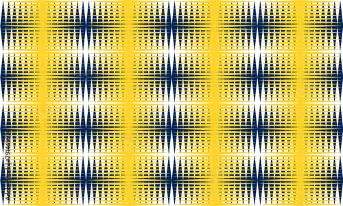 yellow and dark blue diamond block with overlap grid on white background repeat seamless pattern replete image design for fabric printing or wallpaper or background cross
