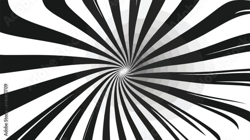 Abstract background with monochrome radial rays lines
